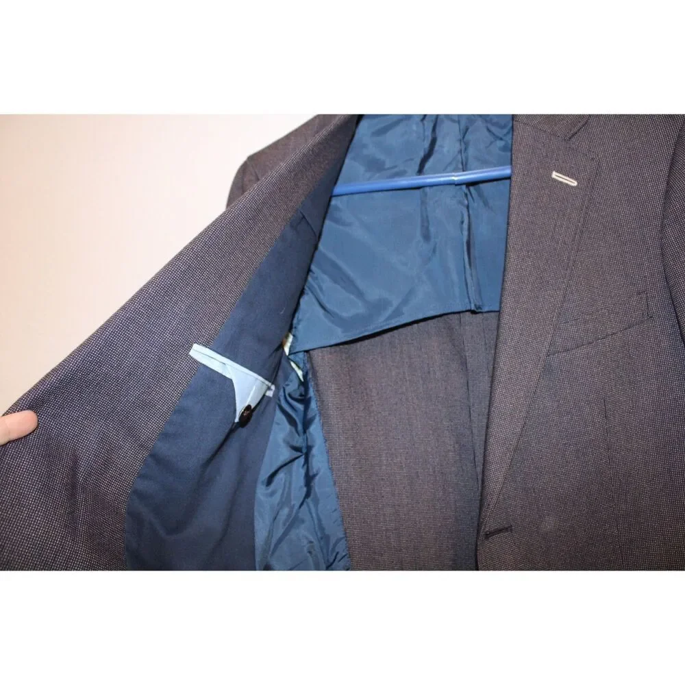Gant Rugger natural shouder charcoal gray size 46 mens blazer two button front